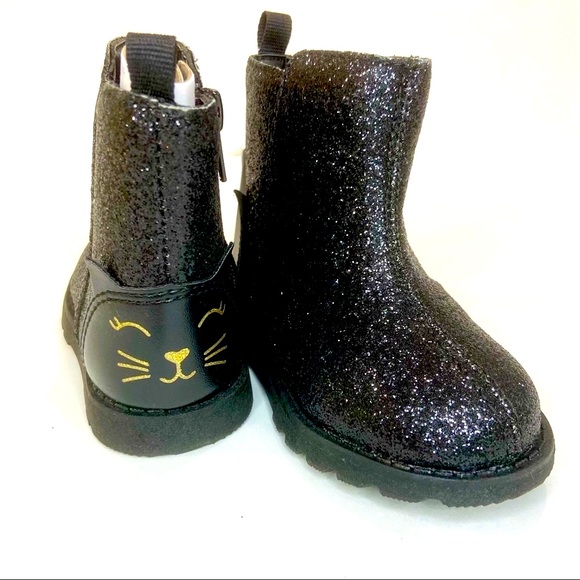 Carter's Other - Carter’s Caily Glitter Cat Boots Girls Toddler 4